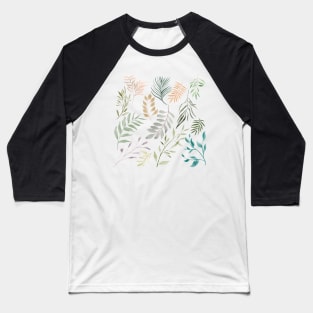 Leaf pattern Baseball T-Shirt